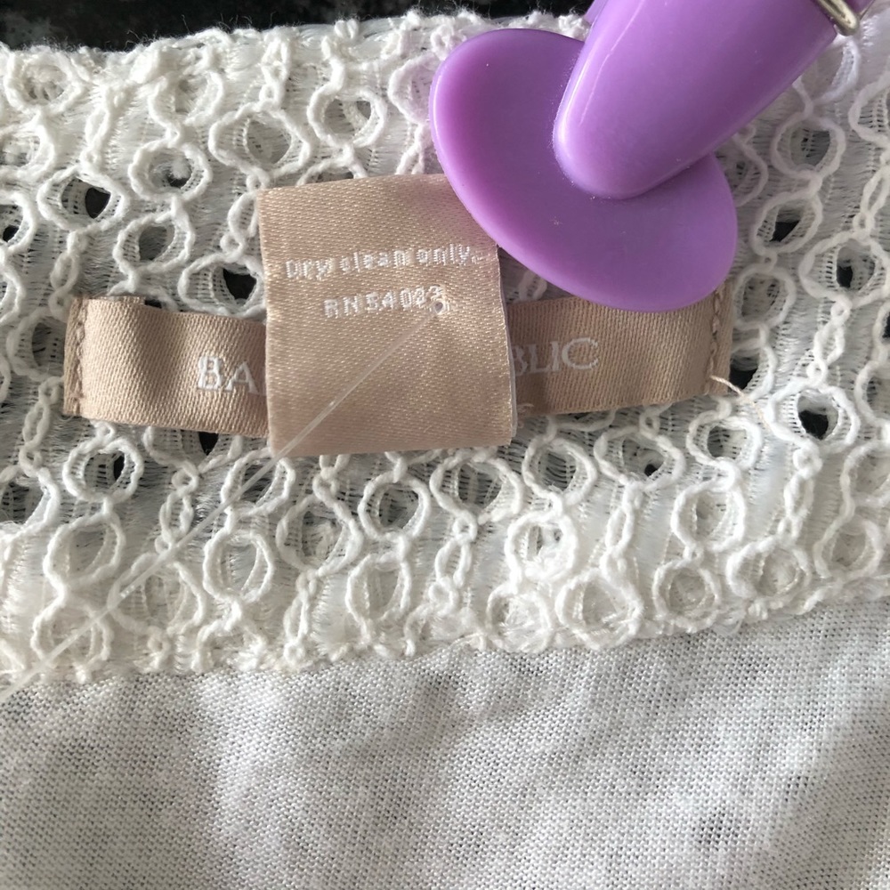 White Lace Back Zip Shell - Picture 7 of 10